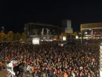 Mit 21 Lichtprojekten um den gesamten Innenstadtring feierte das Lichtfest Leipzig 35 Jahre Friedliche Revolution. ©Punctum/Swen Reichhold