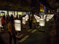 The Leipzig Festival of Lights celebrated 35 years of the Peaceful Revolution with 21 light projects around the entire inner city ring road. ©Punctum/Bertram Kober