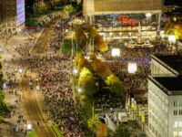 Mit 21 Lichtprojekten um den gesamten Innenstadtring feierte das Lichtfest Leipzig 35 Jahre Friedliche Revolution. ©Punctum/Peter Franke