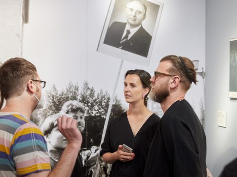 Vor dem Lichtfest 2022: Robert Sochacki und Wera Morawiec kamen im Juni nach Leipzig, um sich mit allen Projektbeteiligten abzustimmen und ausführliche Recherchen zu machen.