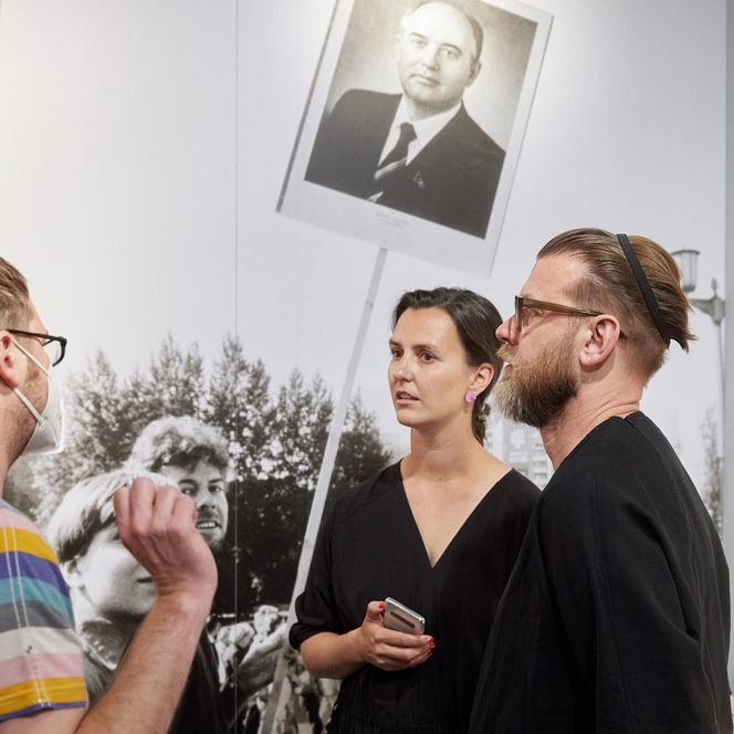 Vor dem Lichtfest 2022: Robert Sochacki und Wera Morawiec kamen im Juni nach Leipzig, um sich mit allen Projektbeteiligten abzustimmen und ausführliche Recherchen zu machen.
