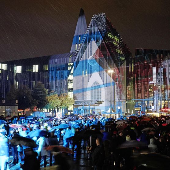 Das Lichtfest Leipzig 2019 feierte am 9. Oktober 2019 30 Jahre Friedliche Revolution