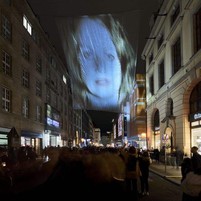 Lichtfest Leipzig 2025: das Projekt „No Flag“ von Vanessa Hafenbrädl