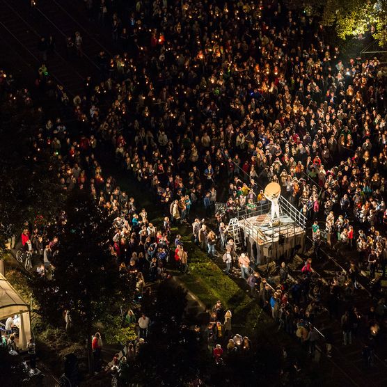 Lichtfest Leipzig 2014 zum 25. Jubiläum der Friedlichen Revolution