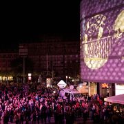 Lichtfest Leipzig 2014: Klangraum am Richard-Wagner-Platz