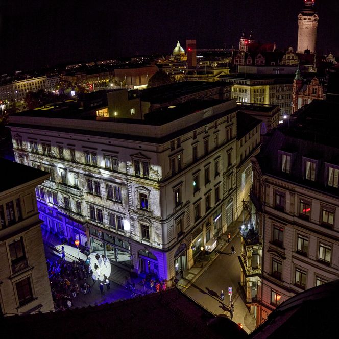 Lichtfest Leipzig 2025: Lichtweg mit dem Projekt „Sichtbar werden“ von Lukas Taido