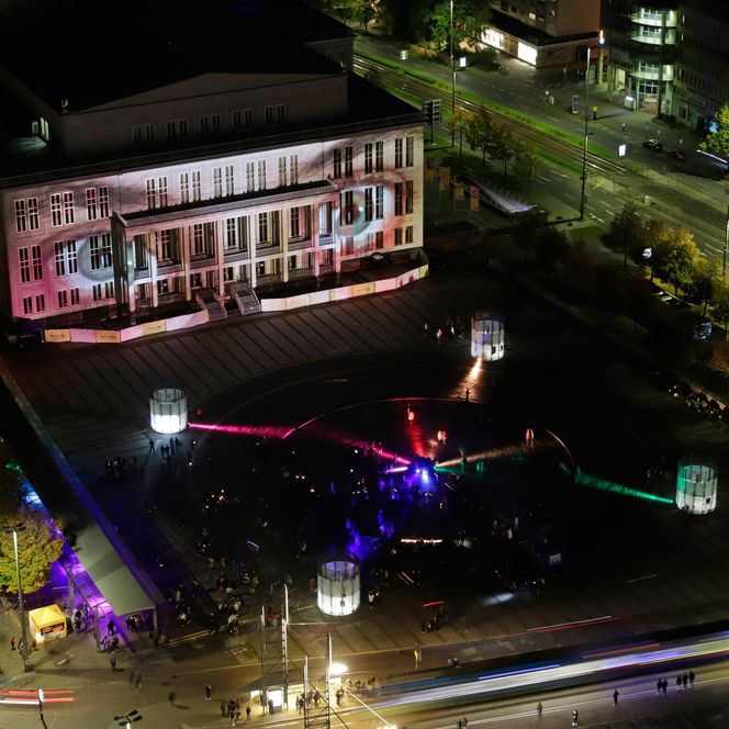 Lichtfest Leipzig 2022: Projekt auf dem Augustusplatz Leipzig