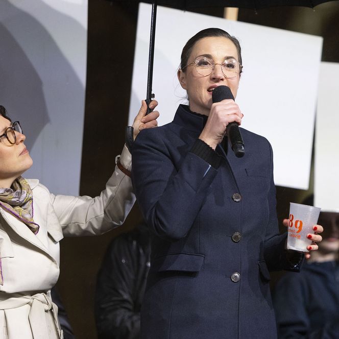 Lichtfest 2026: Grußworte auf dem Markt: Vicki Felthaus, Bürgermeisterin und Beigeordnete für Jugend, Schule und Demokratie der Stadt Leipzig