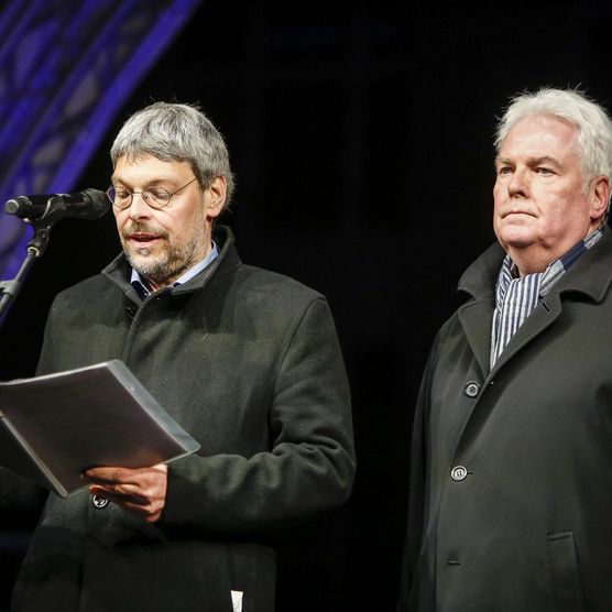 Lichtfest Leipzig 2022: Eröffnung auf dem Nikolaikirchhof
