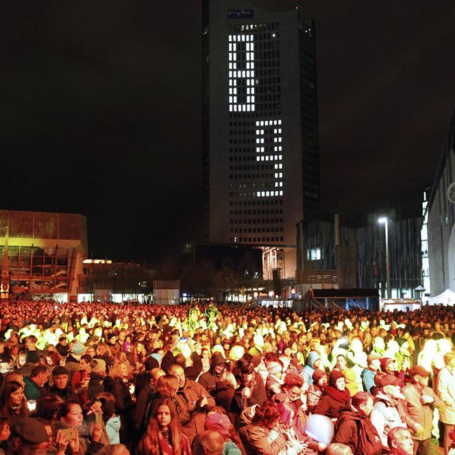Lichtfest Leipzig 2017 auf dem Augustusplatz Leipzig