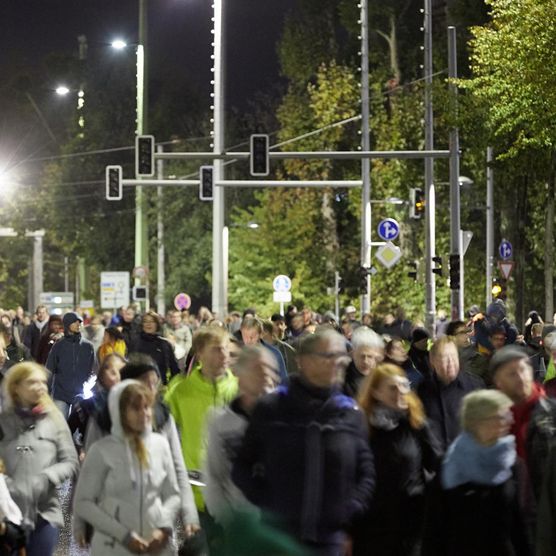 Das Lichtfest Leipzig 2019 feierte am 9. Oktober 2019 30 Jahre Friedliche Revolution