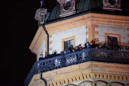 Lichtfest Leipzig 2020 auf dem Nikolaikirchhof