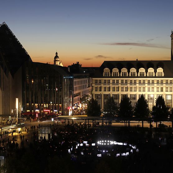 Lichtfest Leipzig 2021 am Augustusplatz