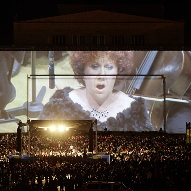 Lichtfest Leipzig 2011 auf dem Augustusplatz Leipzig