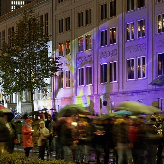 Das Lichtfest Leipzig 2019 feierte am 9. Oktober 2019 30 Jahre Friedliche Revolution