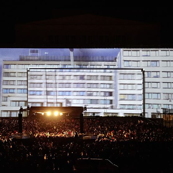 Lichtfest Leipzig 2011 auf dem Augustusplatz Leipzig