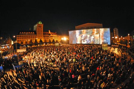 Lichtfest Leipzig 2011 auf dem Augustusplatz Leipzig