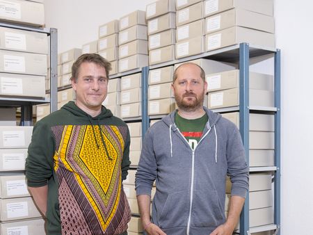 Lichtfest Leipzig 2021:Künstlerteam Glowing Bulbs aus Tamás Zádor und Márton Noll