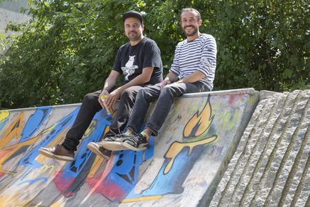 Lichtfest Leipzig 2022: die Künstler Cart’1 und Matthieu Tercieux aus Lyon, Frankreich