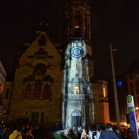 Lichtfest Leipzig 2014: Lichtprojekte säumten den Leipziger Innenstadtring