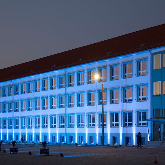Auf dem Weg zum Lichtfest 2020: zu Besuch bei der Bereitschaftspolizei am 21. September 2020