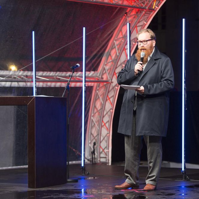 Lichtfest Leipzig 2020: Eröffnung im kleinen Rahmen auf dem Nikolaikirchhof