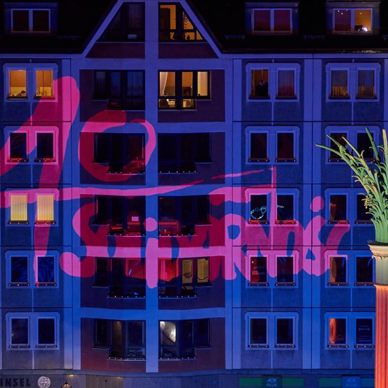 Lichtfest Leipzig 2020 auf dem Nikolaikirchhof