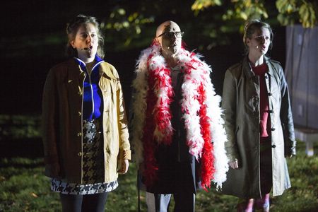 Lichtfest Leipzig 2019: Lichtraum 6 "Für ein offenes Land mit freien Menschen!" im Schillerpark (Lenné-Anlage)