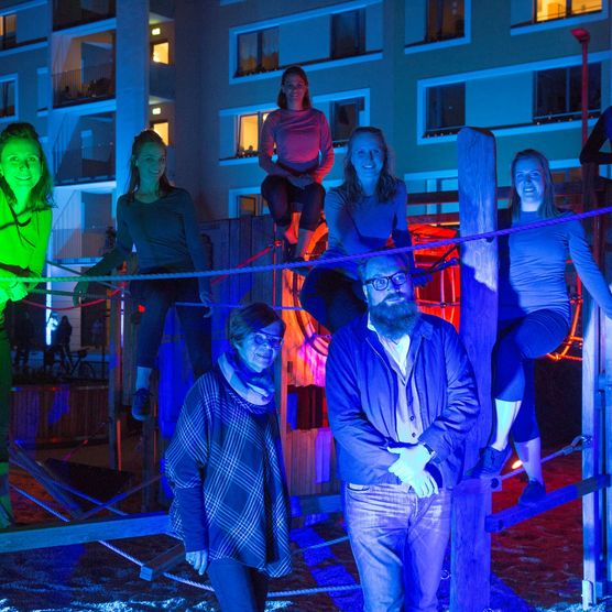 Auf dem Weg zum Lichtfest 2020: zu Besuch in der Geflüchtetenunterkunft am 28. September 2020